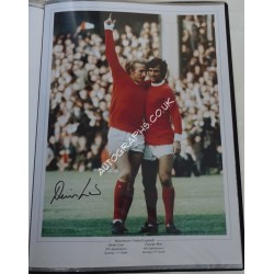 Denis Law Man United football genuine authentic autograph signed photo 2. COA UACC