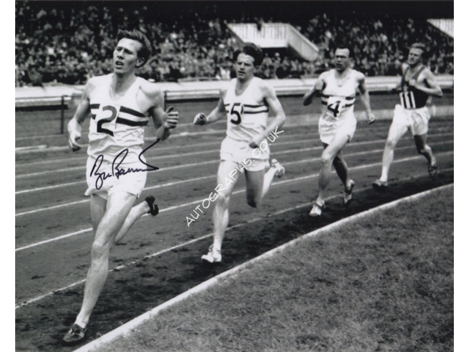 Roger Bannister genuine authentic autograph signed photo.. COA UACC