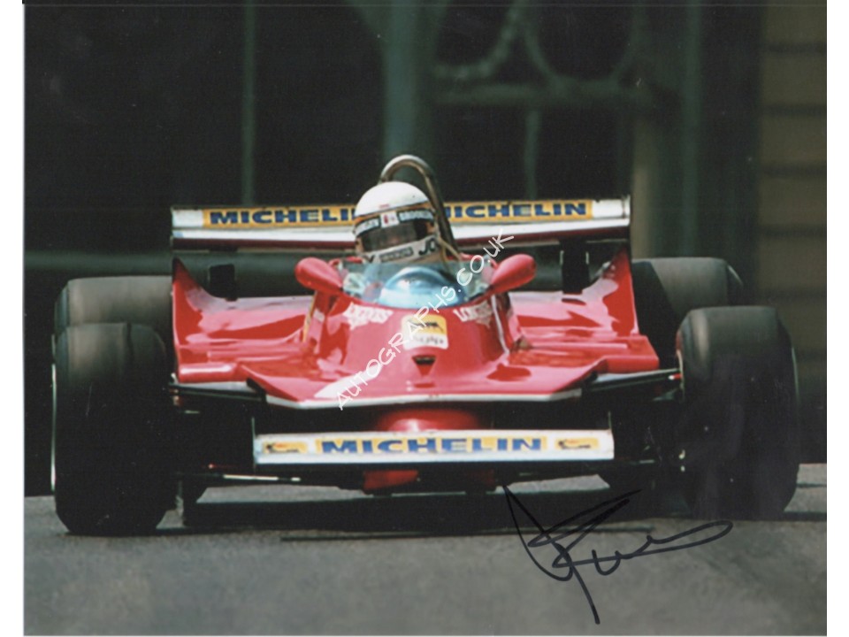 Jody Scheckter Ferrari F1 genuine authentic autograph signed photo 6.. COA UACC