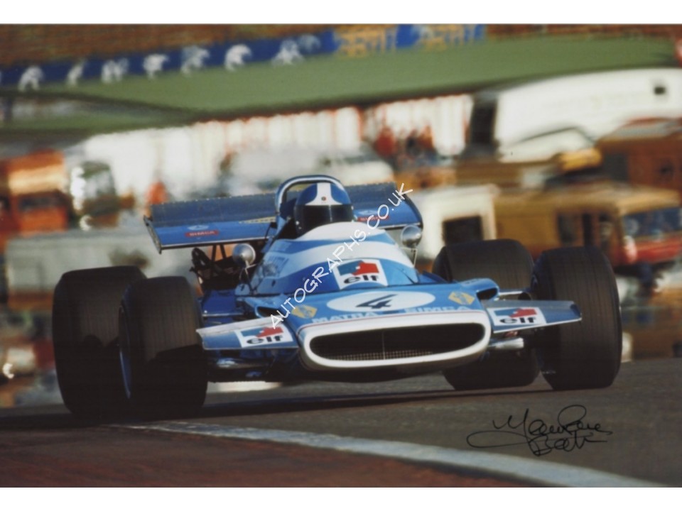 Jean Pierre Beltoise Matra F1 genuine authentic autograph signed photo 7.. COA UACC Jean Pierre Beltoise Matra F1 genuine authentic autograph signed photo 7.. COA UACC