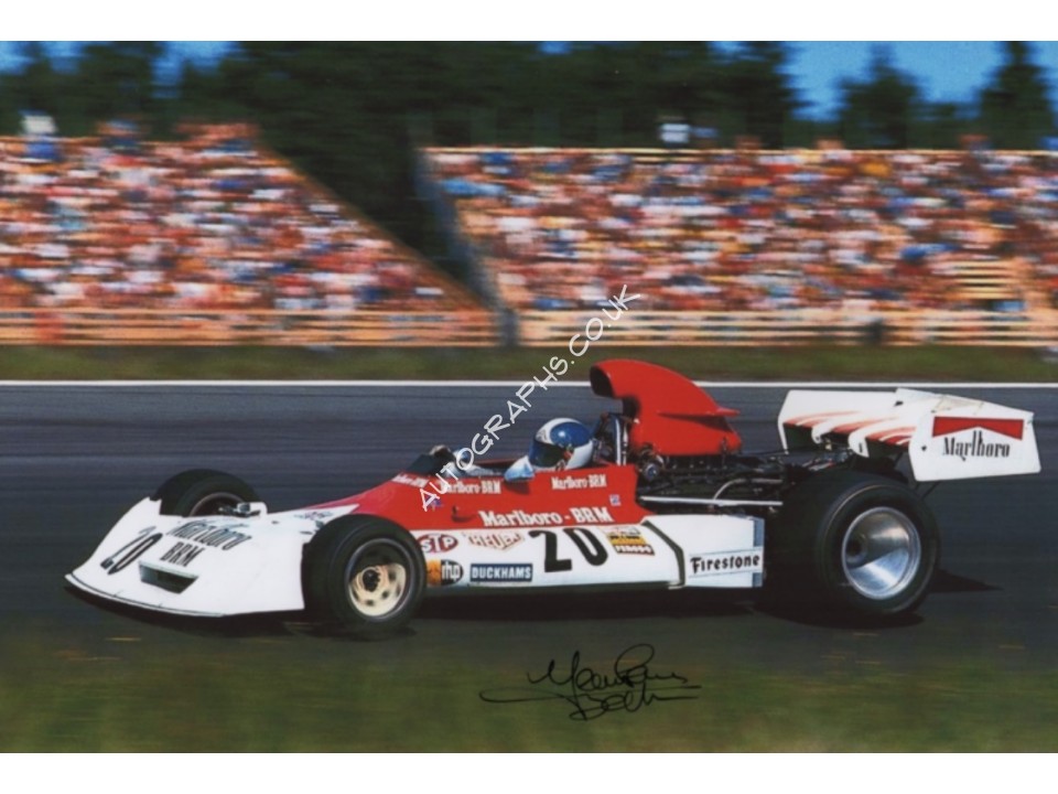 Jean Pierre Beltoise BRM F1 genuine authentic autograph signed photo 9.. COA UACC