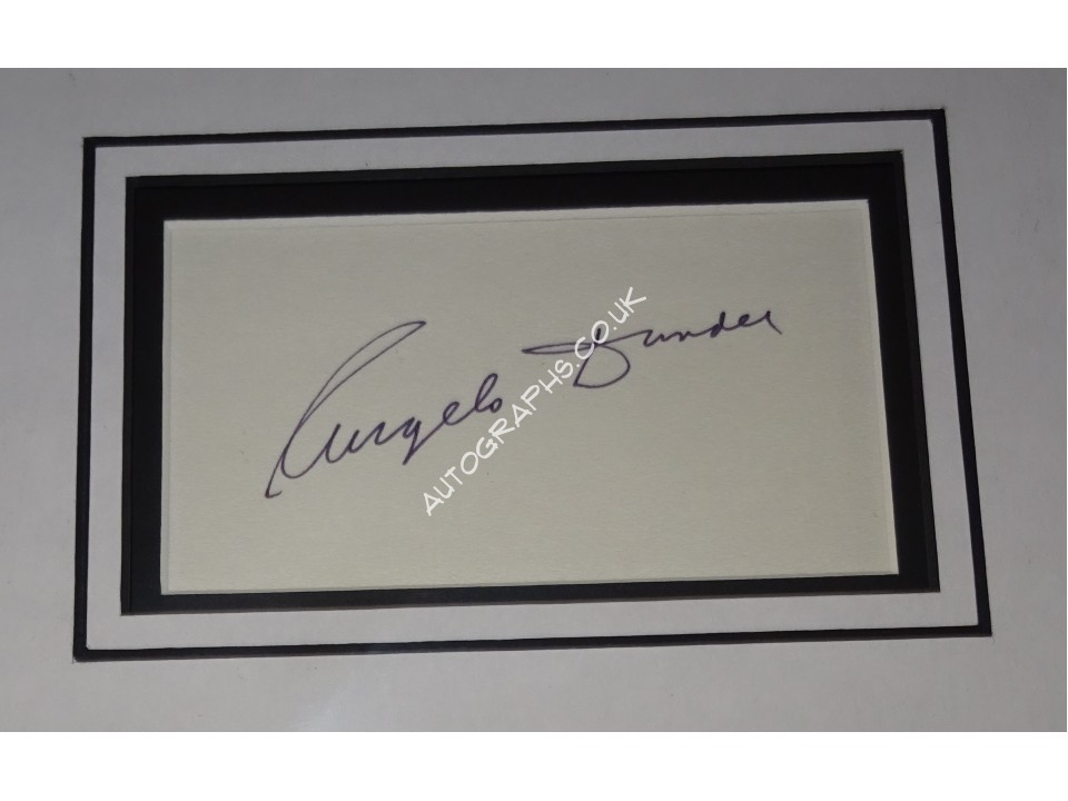 Angelo Dundee genuine authentic autograph signature photo display. COA UACC