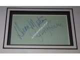 Dean Martin Jerry Lewis genuine authentic autograph signature photo display. COA UACC Dean Martin Jerry Lewis genuine authentic autograph signature photo display. COA UACC