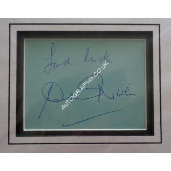 David Niven genuine authentic autograph signature photo display. COA UACC David Niven genuine authentic autograph signature photo display. COA UACC