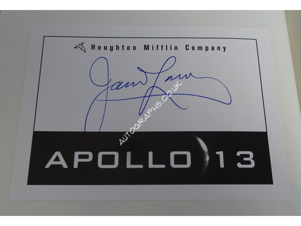 Jim James Lovell Apollo 13 genuine authentic autograph signed book.. COA UACC Jim James Lovell Apollo 13 genuine authentic autograph signed book.. COA UACC