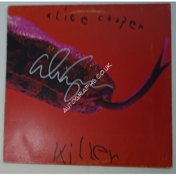 Alice Cooper authentic signed genuine vinyl album. COA UACC