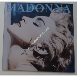 Madonna signed authentic genuine signature vinyl record. COA UACC