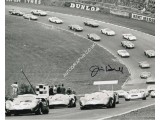 Jim Hall Chaparral signed authentic genuine signature. COA UACC