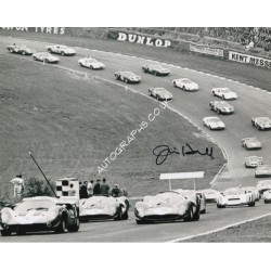 Jim Hall Chaparral signed authentic genuine signature. COA UACC