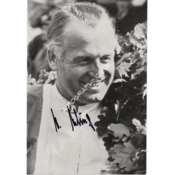 Karl Kling Mercedes signed authentic genuine signature photo. COA UACC