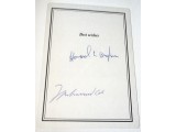 Muhammad Ali boxing signed authentic genuine signature book. COA UACC