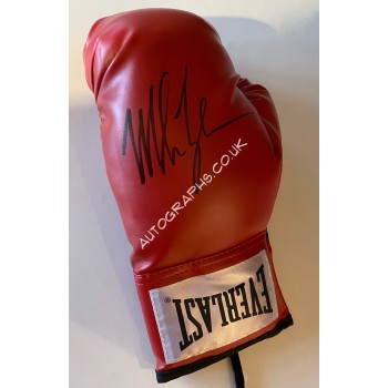 Mike Tyson boxing glove signed authentic genuine signature. COA UACC