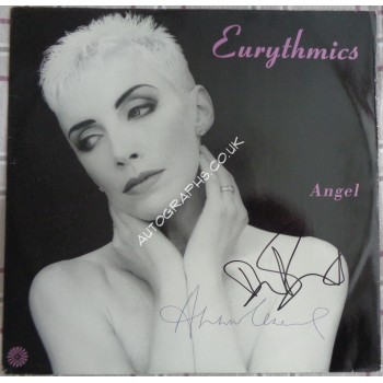 Eurythmics Dave Stewart Annie Lennox signed authentic genuine signature vinyl album. COA UACC