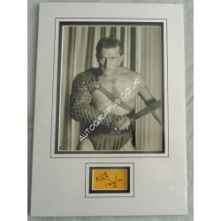 Kirk Douglas signed authentic genuine signature autograph display. COA UACC