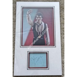 John Curry Ice Dancing Olympics signed authentic genuine signature autograph display. COA UACC