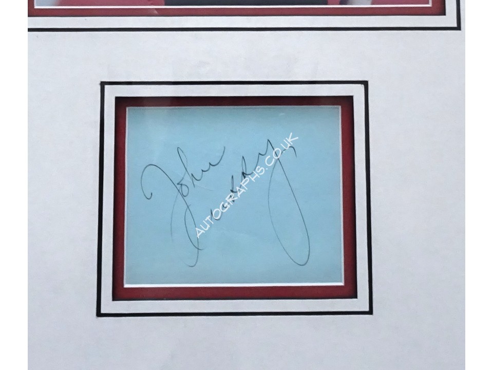John Curry Ice Dancing Olympics signed authentic genuine signature autograph display. COA UACC