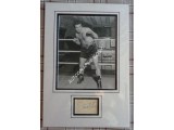 Freddie Mills Boxing signed authentic genuine signature autograph display. COA UACC