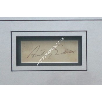Anthony Eden PM genuine authentic signed autograph photo display. COA UACC