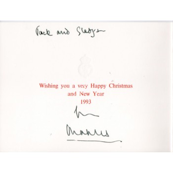 Prince Charles genuine authentic signed autograph card. COA UACC