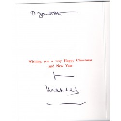 Prince Charles Royalty genuine authentic signed Christmas card. COA UACC