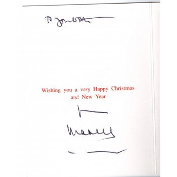 Prince Charles Royalty genuine authentic signed Christmas card. COA UACC
