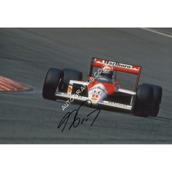 Alain Prost F1 McLaren authentic signed genuine signature photo 3. COA UACC