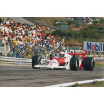 Alain Prost F1 McLaren authentic signed genuine signature photo 4. COA UACC