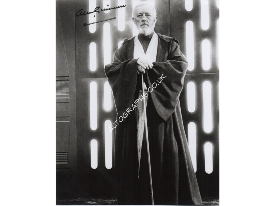 Alec Guinness Star Wars authentic signed genuine signature photo 3. COA UACC