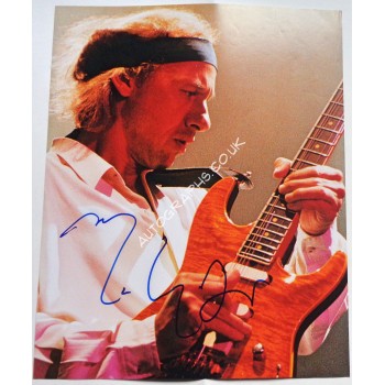 Mark Knopfler Dire Straits genuine authentic original signed photo 3. COA UACC