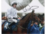 A P McCoy Horse Racing authentic genuine signed colour photo 2. COA UACC