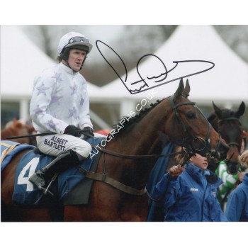A P McCoy Horse Racing authentic genuine signed colour photo 2. COA UACC