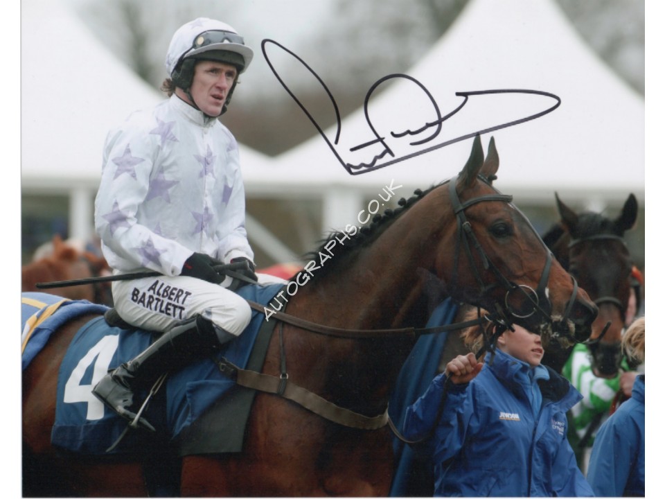 A P McCoy Horse Racing authentic genuine signed colour photo 2. COA UACC
