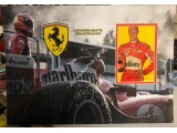 Michael Schumacher F1 Ferrari signed genuine signature photo display. COA UACC