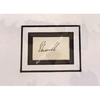 Lord John Russell PM signed genuine signature autograph display. COA UACC
