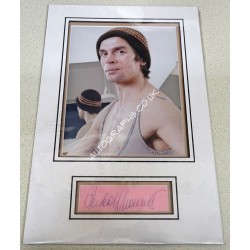 Rudolf Nureyev ballet signed genuine signature autograph display. COA UACC