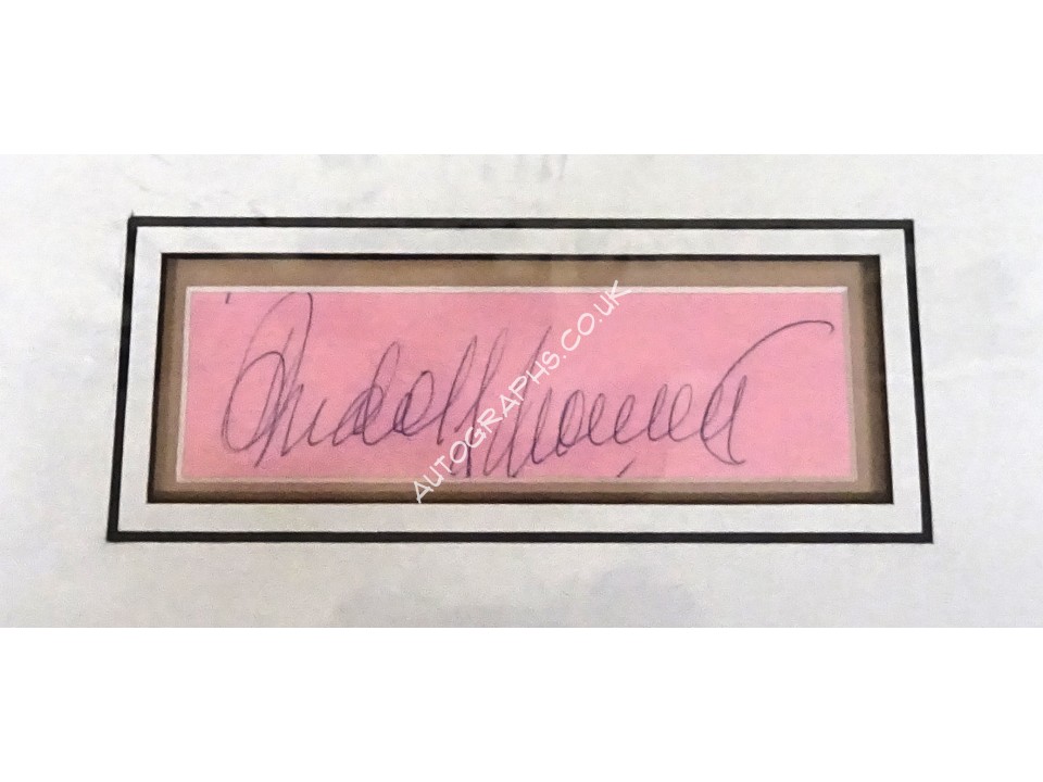 Rudolf Nureyev ballet signed genuine signature autograph display. COA UACC Rudolf Nureyev ballet signed genuine signature autograph display. COA UACC