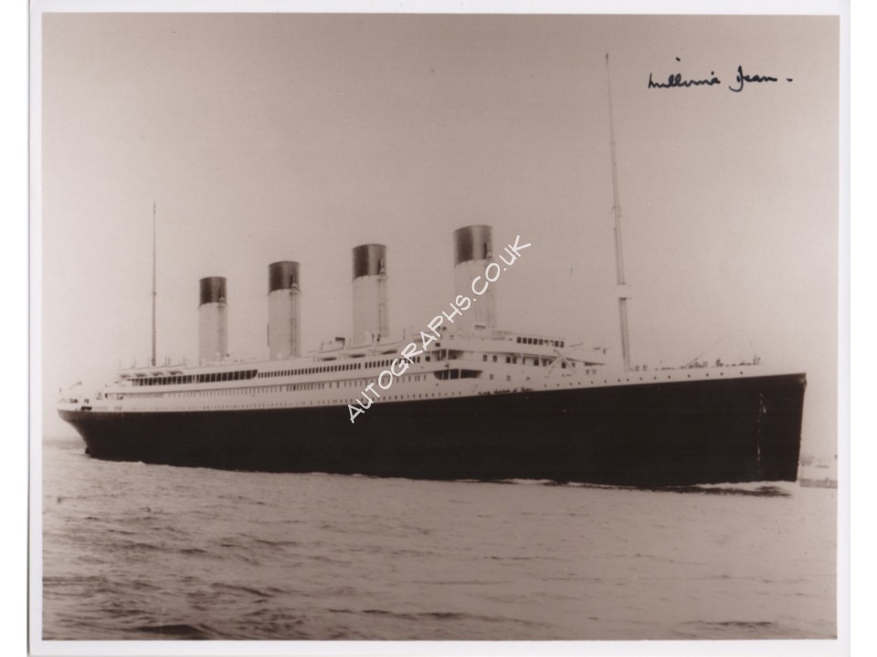 RMS Titanic signed genuine signature autograph photo. COA UACC RMS Titanic signed genuine signature autograph photo. COA UACC