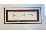 Prince Charles genuine authentic autograph signature photo display. COA UACC