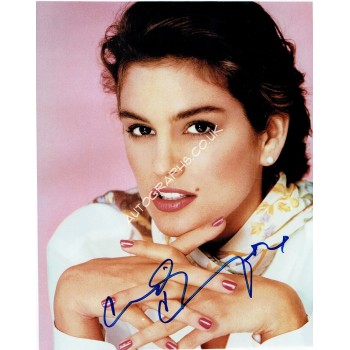 Cindy Crawford authentic signed genuine signature. COA UACC