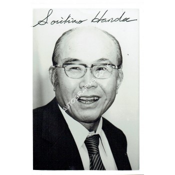 Soichiro Honda genuine signed autograph signatures. COA UACC