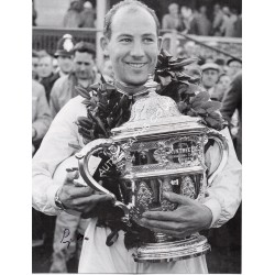 Stirling Moss authentic signed genuine signature image. COA UACC