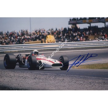 John Surtees Honda F1 genuine authentic signed photo. COA UACC
