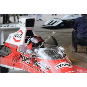 Emerson Fittipaldi McLaren F1 genuine signed authentic autograph photo. COA UACC