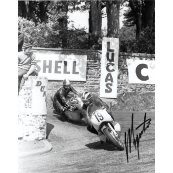 Giacomo Agostini TT IOM genuine signed authentic autograph photo. COA UACC