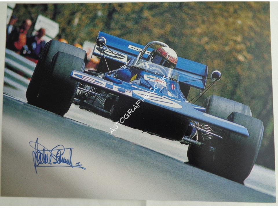 Jackie Stewart Tyrrell F1 genuine signed authentic autograph photo 2. COA UACC