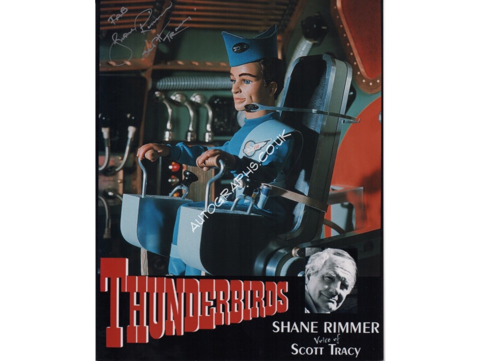 Thunderbirds Shane Rimmer genuine authentic autograph signed image.. COA UACC