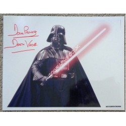 Dave Prowse Darth Vader Star Wars signed genuine signature photo. COA UACC