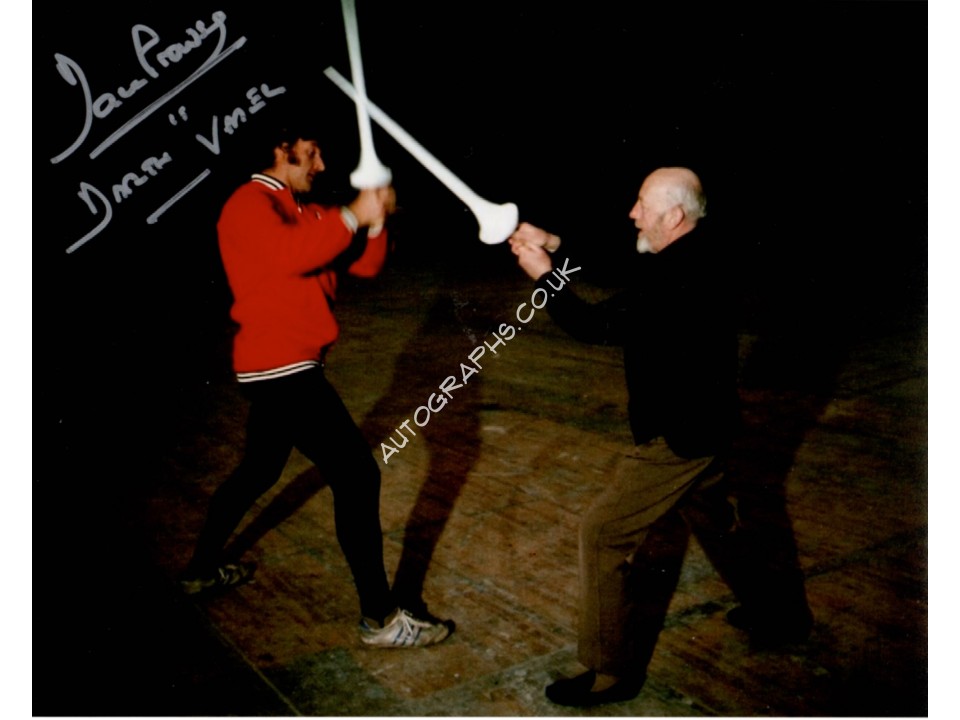 Dave Prowse Darth Vader Star Wars Guinness signed genuine photo. COA UACC