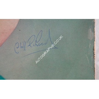 Cliff Richard signed genuine signature autograph vinyl record album. COA UACC