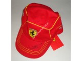 Fernando Alonso Ferrari F1 signed genuine signature autograph cap. COA UACC